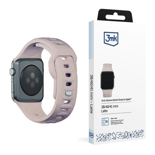 Kup 3MK Silikon-Uhrenarmband Apple Uhr 4/5/6/7/SE/8/9/10 40/41/42mm rosabeige/Latte - 3MK6246 - {ean13} - Sklep Home Screen