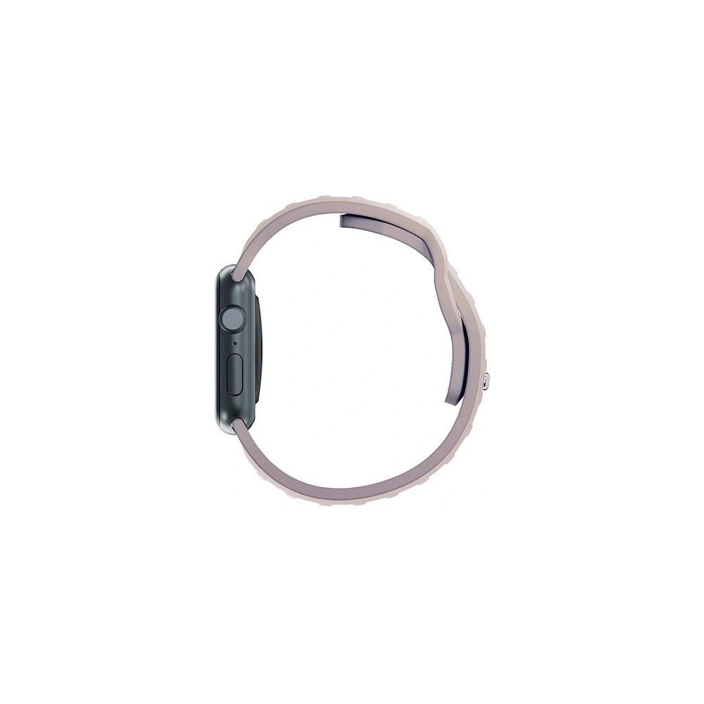Pasek 3MK Silicone Watch Strap Apple Watch 4/5/6/7/SE/8/9/10 40/41/42mm różowobeżowy/latte