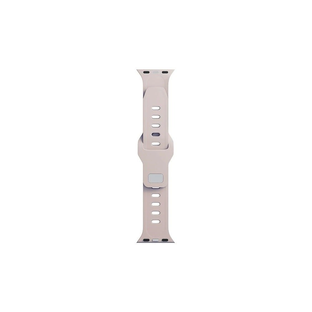 Pasek 3MK Silicone Watch Strap Apple Watch 4/5/6/7/SE/8/9/10 40/41/42mm różowobeżowy/latte