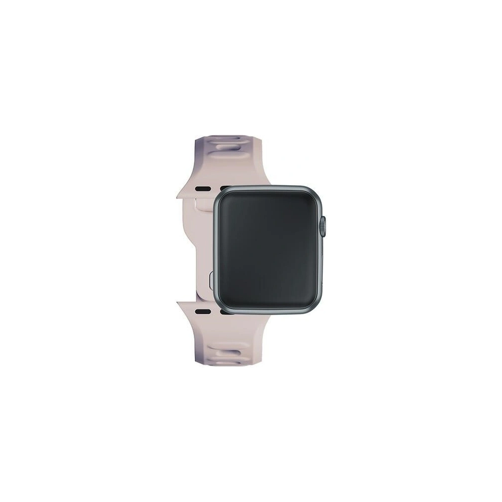 Pasek 3MK Silicone Watch Strap Apple Watch 4/5/6/7/SE/8/9/10 40/41/42mm różowobeżowy/latte