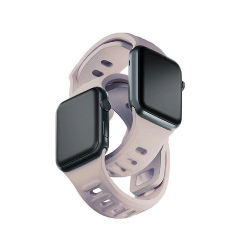 Kup 3MK Silikon-Uhrenarmband Apple Uhr 4/5/6/7/SE/8/9/10 40/41/42mm rosabeige/Latte - 3MK6246 - {ean13} - Sklep Home Screen