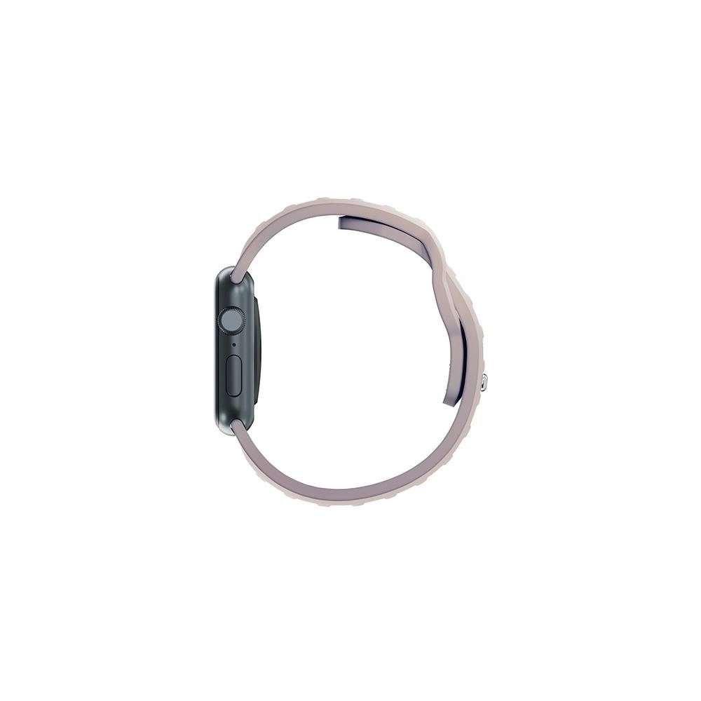 Pasek 3MK Silicone Watch Strap Apple Watch 4/5/6/7/8/9/SE/Ultra 42/44/45/49mm różowobeżowy/latte