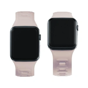 Kup 3MK Silikon-Uhrenarmband Apple Watch 4/5/6/7/8/9/SE/Ultra 42/44/45/49mm rosé-beige/latte - 3MK6247 - {ean13} - Sklep Home Screen