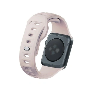Kup 3MK Silikon-Uhrenarmband Apple Watch 4/5/6/7/8/9/SE/Ultra 42/44/45/49mm rosé-beige/latte - 3MK6247 - {ean13} - Sklep Home Screen