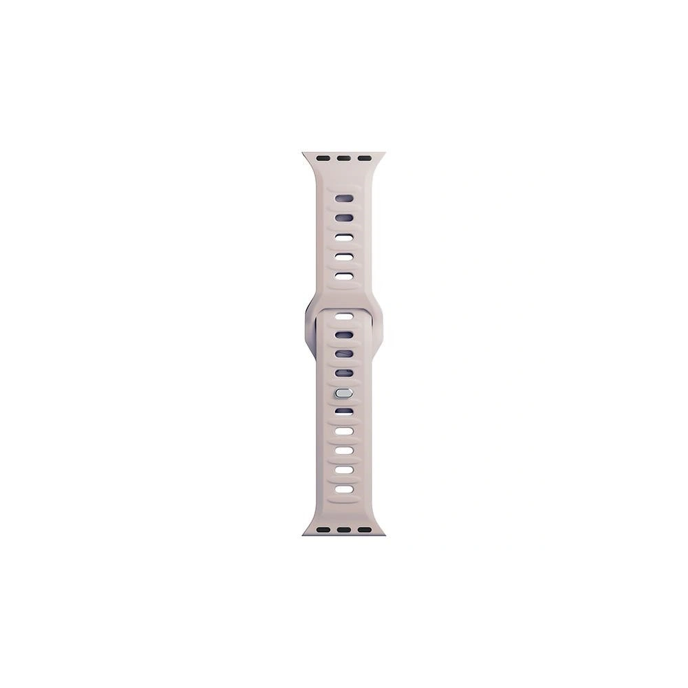 Pasek 3MK Silicone Watch Strap Apple Watch 4/5/6/7/8/9/SE/Ultra 42/44/45/49mm różowobeżowy/latte