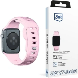 Kup Pásek 3MK silikonový hodinkový pásek Apple Watch 4/5/6/7/SE/8/9/10 40/41/42mm růžový/pudrově růžový - 3MK6248 - {ean13} - Sklep Home Screen