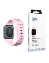 3MK Silicone Watch Strap for Apple Watch 4/5/6/7/SE/8/9/10 40/41/42mm pink/powder pink
