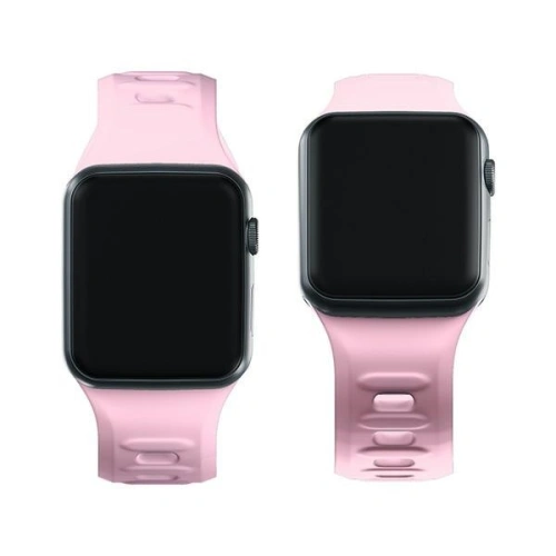 Kup Pasek 3MK din silicon pentru Apple Watch 4/5/6/7/SE/8/9/10 40/41/42mm roz/pudră roz - 3MK6248 - {ean13} - Sklep Home Screen