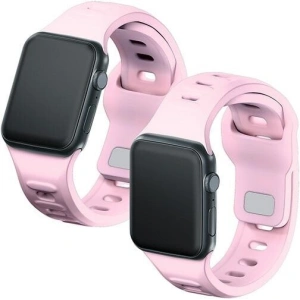 Kup 3MK Silikon-Uhrenarmband Apple Watch 4/5/6/7/SE/8/9/10 40/41/42mm rosa/puderrosa - 3MK6248 - {ean13} - Sklep Home Screen