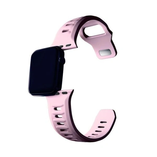 Kup Pásek 3MK silikonový hodinkový pásek Apple Watch 4/5/6/7/SE/8/9/10 40/41/42mm růžový/pudrově růžový - 3MK6248 - {ean13} - Sklep Home Screen