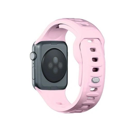 Kup Pasek 3MK din silicon pentru Apple Watch 4/5/6/7/SE/8/9/10 40/41/42mm roz/pudră roz - 3MK6248 - {ean13} - Sklep Home Screen