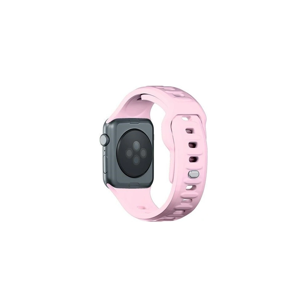 Pasek 3MK Silicone Watch Strap Apple Watch 4/5/6/7/SE/8/9/10 40/41/42mm różowy/powder pink