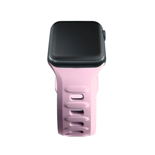 Kup Pásek 3MK silikonový hodinkový pásek Apple Watch 4/5/6/7/SE/8/9/10 40/41/42mm růžový/pudrově růžový - 3MK6248 - {ean13} - Sklep Home Screen