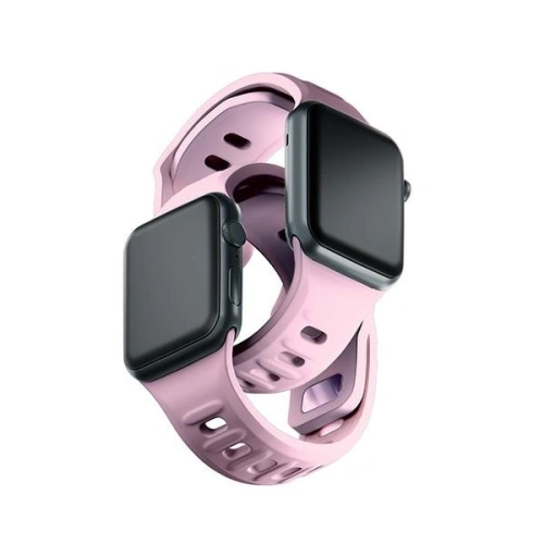Kup Pasek 3MK din silicon pentru Apple Watch 4/5/6/7/SE/8/9/10 40/41/42mm roz/pudră roz - 3MK6248 - {ean13} - Sklep Home Screen