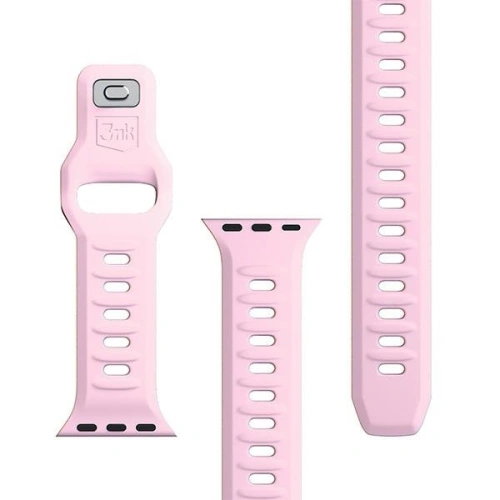 Kup Pasek 3MK din silicon pentru Apple Watch 4/5/6/7/SE/8/9/10 40/41/42mm roz/pudră roz - 3MK6248 - {ean13} - Sklep Home Screen