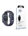 Pasek 3MK szilikon óra szíj Apple Watch 4/5/6/7/SE/8/9/10 40/41/42mm szürke/grey