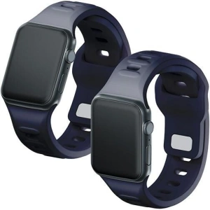 Kup 3MK Silikon-Uhrenarmband Apple Watch 4/5/6/7/SE/8/9/10 40/41/42mm grau/grey - 3MK6249 - {ean13} - Sklep Home Screen