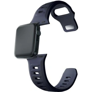 Kup 3MK Silikon-Uhrenarmband Apple Watch 4/5/6/7/SE/8/9/10 40/41/42mm grau/grey - 3MK6249 - {ean13} - Sklep Home Screen