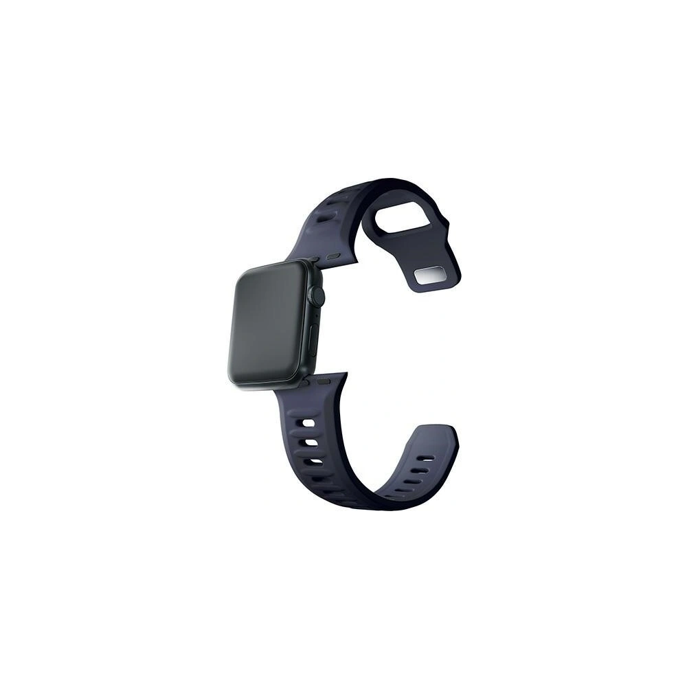 Pasek 3MK Silicone Watch Strap Apple Watch 4/5/6/7/SE/8/9/10 40/41/42mm szary/grey