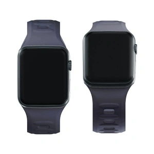 Kup 3MK Silikon-Uhrenarmband Apple Watch 4/5/6/7/8/9/SE/Ultra 42/44/45/49mm grau/grey - 3MK6250 - {ean13} - Sklep Home Screen