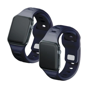 Kup 3MK Silikon-Uhrenarmband Apple Watch 4/5/6/7/8/9/SE/Ultra 42/44/45/49mm grau/grey - 3MK6250 - {ean13} - Sklep Home Screen