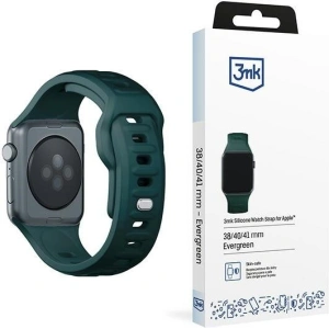 Kup Pásek 3MK Silicone Watch Strap Apple Watch 4/5/6/7/SE/8/9/10 40/41/42mm zelený/evergreen - 3MK6251 - {ean13} - Sklep Home Screen