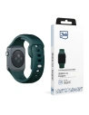 Pánt 3MK szilikon óra pánt Apple Watch 4/5/6/7/SE/8/9/10 40/41/42mm zöld/örökzöld