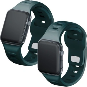 Kup 3MK Silikon-Uhrenarmband Apple Watch 4/5/6/7/SE/8/9/10 40/41/42mm grün/evergreen - 3MK6251 - {ean13} - Sklep Home Screen