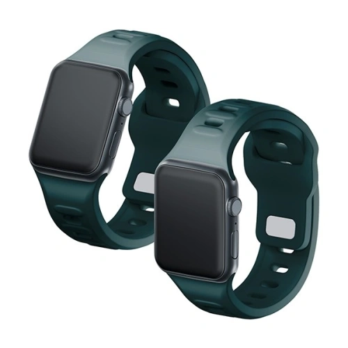 Kup Pánt 3MK szilikon óra pánt Apple Watch 4/5/6/7/SE/8/9/10 40/41/42mm zöld/örökzöld - 3MK6251 - {ean13} - Sklep Home Screen