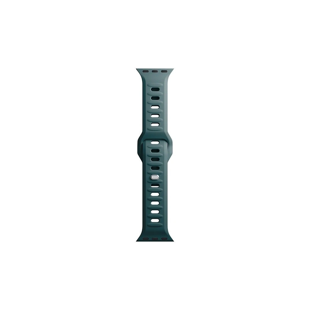 Pasek 3MK Silicone Watch Strap Apple Watch 4/5/6/7/SE/8/9/10 40/41/42mm zielony/evergreen