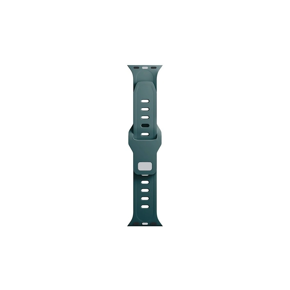 Pasek 3MK Silicone Watch Strap Apple Watch 4/5/6/7/SE/8/9/10 40/41/42mm zielony/evergreen