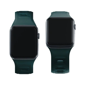 Kup 3MK Silikon-Uhrenarmband Apple Watch 4/5/6/7/8/9/SE/Ultra 42/44/45/49mm grün/evergreen - 3MK6252 - {ean13} - Sklep Home Screen