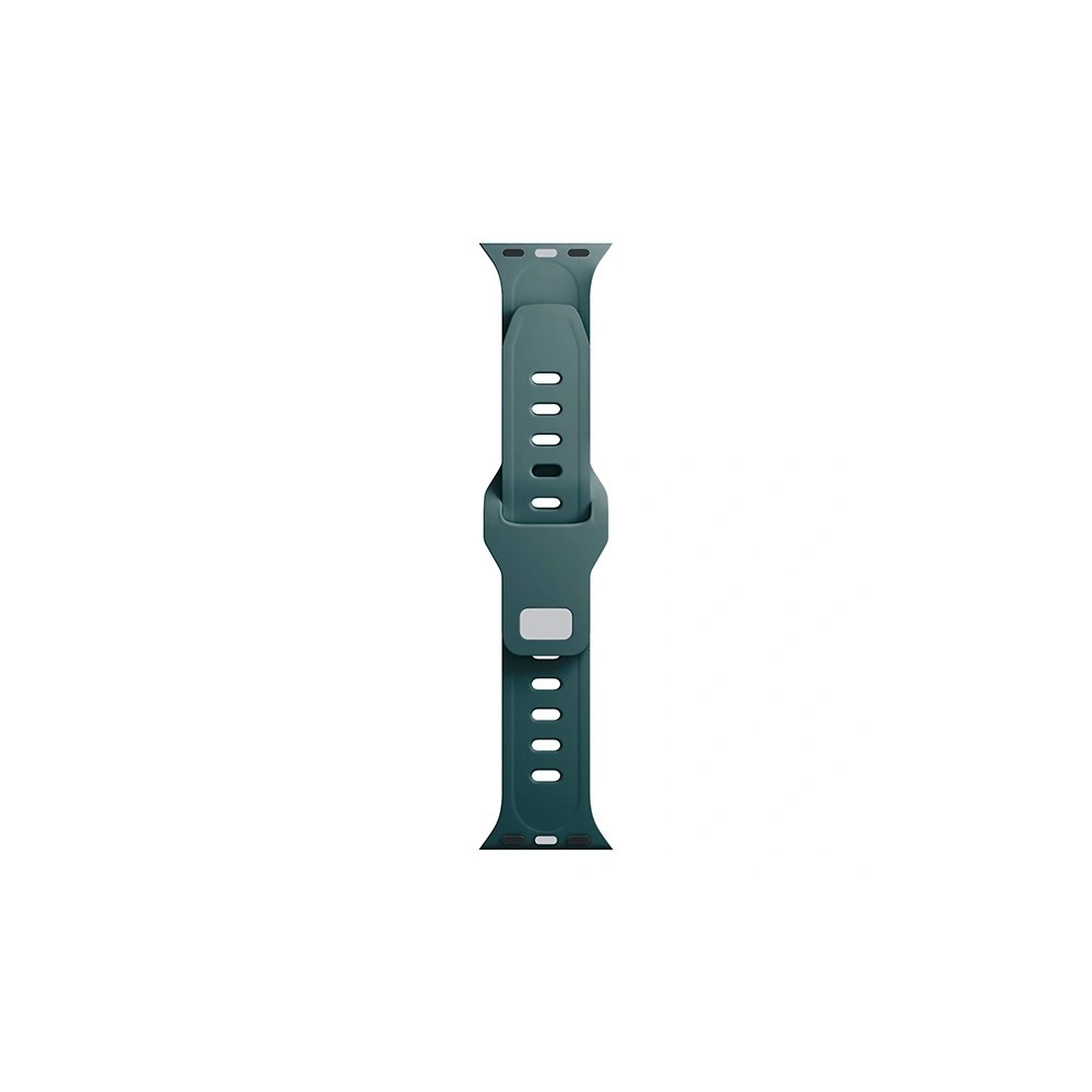 Pasek 3MK Silicone Watch Strap Apple Watch 4/5/6/7/8/9/SE/Ultra 42/44/45/49mm zielony/evergreen
