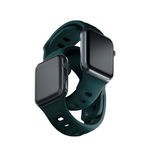 Kup 3MK Silikon-Uhrenarmband Apple Watch 4/5/6/7/8/9/SE/Ultra 42/44/45/49mm grün/evergreen - 3MK6252 - {ean13} - Sklep Home Screen