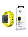 Óra szíj 3MK szilikon Apple Watch 4/5/6/7/SE/8/9/10 40/41/42mm sárga/yellow