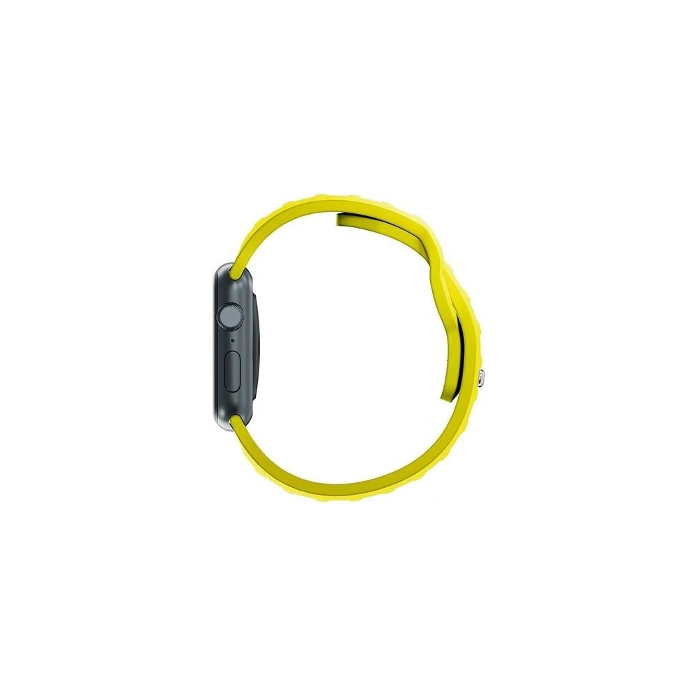 Pasek 3MK Silicone Watch Strap Apple Watch 4/5/6/7/SE/8/9/10 40/41/42mm żółty/yellow