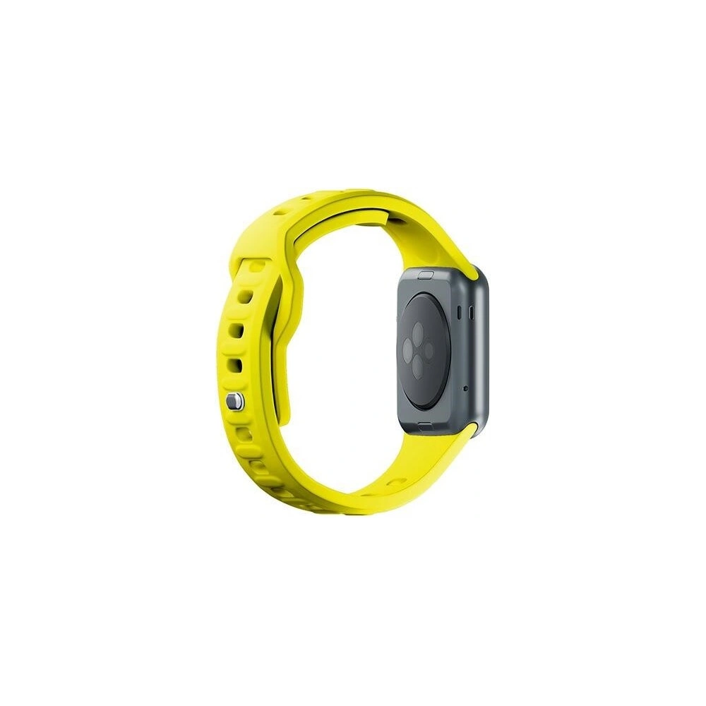 Pasek 3MK Silicone Watch Strap Apple Watch 4/5/6/7/SE/8/9/10 40/41/42mm żółty/yellow