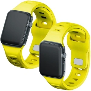 Kup Pasek 3MK silikonový řemínek na hodinky Apple Watch 4/5/6/7/SE/8/9/10 40/41/42mm žlutý/yellow - 3MK6253 - {ean13} - Sklep Home Screen