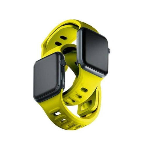 Kup Óra szíj 3MK szilikon Apple Watch 4/5/6/7/SE/8/9/10 40/41/42mm sárga/yellow - 3MK6253 - {ean13} - Sklep Home Screen