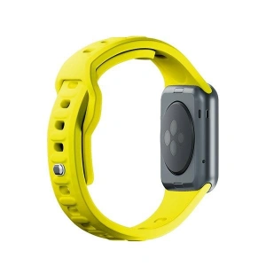 Kup 3MK Silikon-Uhrenarmband Apple Watch 4/5/6/7/8/9/SE/Ultra 42/44/45/49mm gelb/yellow - 3MK6254 - {ean13} - Sklep Home Screen
