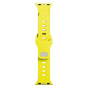 Kup Pasek 3MK Silicone Watch Strap Apple Watch 4/5/6/7/8/9/SE/Ultra 42/44/45/49mm żółty/yellow - 3MK6254 - {ean13} - Sklep Home Screen