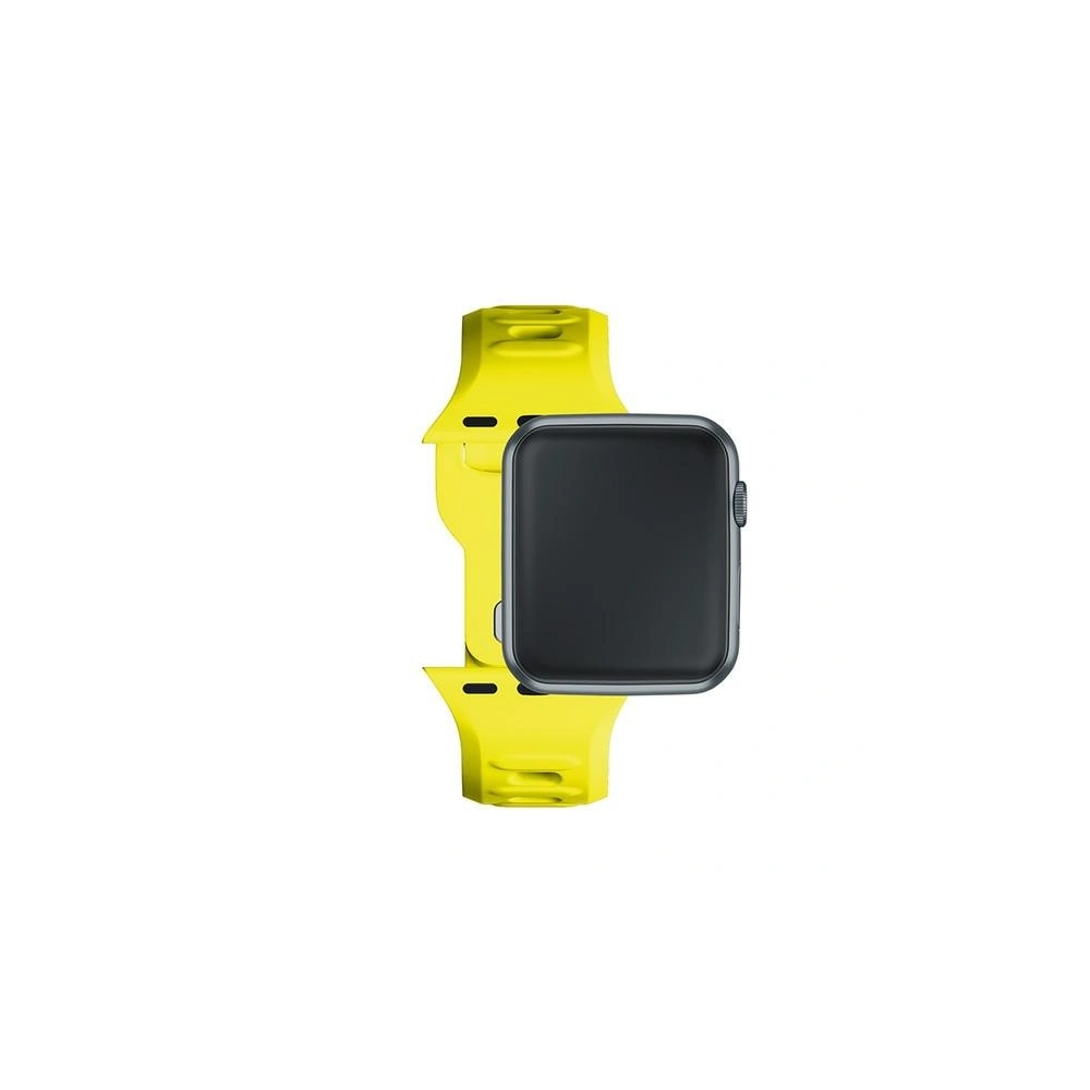 Pasek 3MK Silicone Watch Strap Apple Watch 4/5/6/7/8/9/SE/Ultra 42/44/45/49mm żółty/yellow