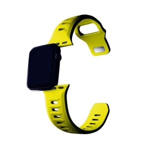 Kup 3MK Silikon-Uhrenarmband Apple Watch 4/5/6/7/8/9/SE/Ultra 42/44/45/49mm gelb/yellow - 3MK6254 - {ean13} - Sklep Home Screen