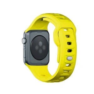 Kup 3MK Silikon-Uhrenarmband Apple Watch 4/5/6/7/8/9/SE/Ultra 42/44/45/49mm gelb/yellow - 3MK6254 - {ean13} - Sklep Home Screen