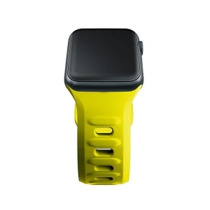 Kup 3MK Silikon-Uhrenarmband Apple Watch 4/5/6/7/8/9/SE/Ultra 42/44/45/49mm gelb/yellow - 3MK6254 - {ean13} - Sklep Home Screen