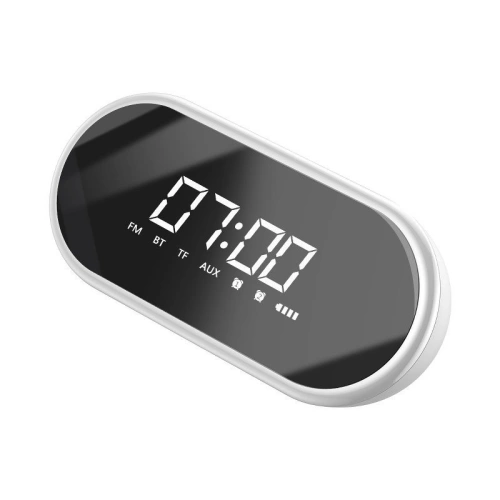 Kup Głośnik bezprzewodowy Bluetooth, zegar Baseus Encok E09 (biały) - BSU731WHT - {ean13} - Sklep Home Screen
