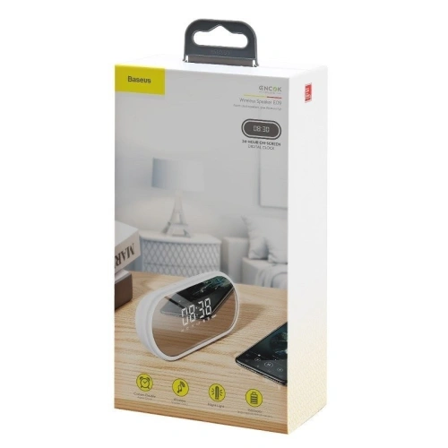 Kup Baseus Bluetooth-Lautsprecher, Uhr Encok E09 (weiß) - BSU731WHT - {ean13} - Sklep Home Screen