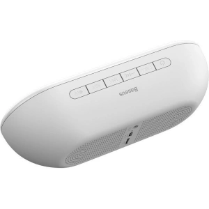 Buy Baseus Encok E09 Wireless Bluetooth Speaker with alarm clock and LED lamp White - BSU731WHT - {ean13} - Home Screen Store Europe