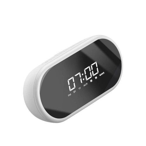 Kup Głośnik bezprzewodowy Bluetooth, zegar Baseus Encok E09 (biały) - BSU731WHT - {ean13} - Sklep Home Screen