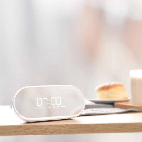 Buy Baseus Encok E09 Wireless Bluetooth Speaker with alarm clock and LED lamp White - BSU731WHT - {ean13} - Home Screen Store Europe
